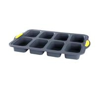 Generico Rectangle Muffin Tray, 8 Cavity Nonstick Pan, Small Loaf Baking Mold, Heavy Duty Bakeware, Cupcake Making Plate, Oven Safe Pastry Equipment
