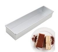 Generico Rectangular Cake Pan - 15.74X3.93X2.36 In Ice Cream Cake Pan, Non Stick Aluminum Alloy Cakes Mould, Rectangle Baking Paan For Birthday Mousse Chiffon Wedding Cheesecake Brownie Dessert