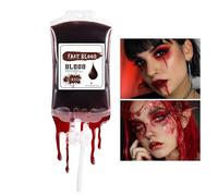 Generico Red Blue Painting Makeup Horror | Liquid Face Paint,Waterproof Halloween Juice Pouch 170ml | Decorations Painting Party Medical Horror for Men Women Party Costume