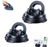 Generico Redreeer Car Phone Holder, 360-Degree Rotatable Mobile Holder with Non-Slip Base, Strong Adsorption Car Holder, Ergonomic 120-Degree Comfortable Viewing Angle, Suitable for All Models (2Pcs)