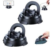 Generico Redreeer Car Phone Holder Mount, 360-Degree Rotatable Mobile Holder with Non-Slip Base, Strong Adsorption Car Holder, No Installation Required, Suitable for All Models (2Pcs)