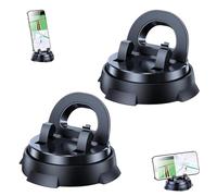 Generico Redreeer Car Phone Holder Mount, with Non-Slip Base, 360 degree rotatable mobile holder, Strong Adsorption Car Holder, No Installation Required, Suitable for All Models (2Pcs)