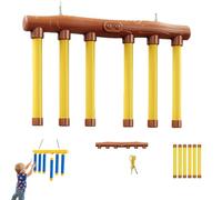 Generico Reflective Drop Stick Challenge Game with Remote, Falling Reflex Drop Sticks Catching Game with 3 Adjustable Speeds, Hand Eye Coordination Reaction Time Training Toys for Kids (Yellow B)