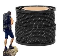 Generico Reflective Utility Rope, 164 Ft Canopy Cord, 4mm Outdoor Gear Line with High Visibility Safety, Multipurpose Fixing Ropes, Camping Cord with Secure Binding, Survival Rope for Hiking Hammock