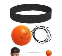 Genérico Reflex Punch Ball - Allenatore di pugilato con cinghia elastica per la testa, potenziatore di precisione di messa a fuoco, allenamento portatile per esercizi, condizionamento,