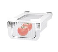 Generico Refrigerator Drawer Organizer - Clear Fridge Organizer - Clear Refrigerator Organizers Storage, Pull Out Food Fridge Órganizer Bins for F́ridge, Bathroom, Kitchen, Cabinet