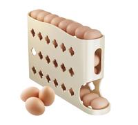Generico Refrigerator Egg Rack - 12.6 Inch Auto Rolling Organizer | Space Saving Large Capacity Egg Roll Down Rack , Easy Access Eggs Storage for Home Dorm , Office Apartment and Kitchen