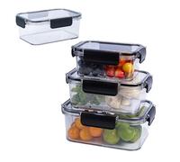 Generico Refrigerator Storage Boxes | Clear Food Storage Containers | Food Organizer Box, Kitchen Storage Solutions, Compact Food Storage Bins, Easy Stack Food Containers, Fresh Food Storage Box