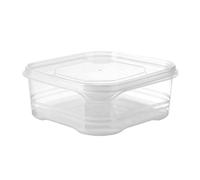 Generico Refrigerator Storage - Fridge Organisers For Pantry - Stackable Fridge Storage Containers With Lids | For Fruit Vegetable Meat Produce Meal Prep Freezer Kitchen Pantry Organization Counter,
