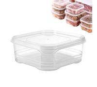 Generico Refrigerator Storage - Fridge Organisers For Pantry - Stackable Fridge Storage Containers With Lids | For Fruit Vegetable Meat Produce Meal Prep Freezer Kitchen Pantry Organization Counter,