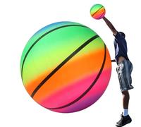 Generico Regenbogen-,Regenbogen-Spielplatzball | Aufblasbarer Wasserball | Aufblasbare Wasserspiele ideal für Kinder, Strandball, Schwimmbadspielzeug, Sommer-Spaß im Freien,