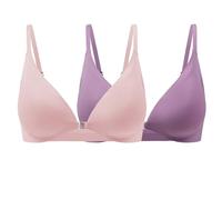 Generico Reggiseno con Chiusura Davanti Top Fucsia Donna Reggiseno a Triangolo Sexy da Donna, Bralette, Comfort, a Copertura Totale, Chiusura Frontale, Reggiseno per Abiti Scollati (Light Blue, XL)