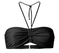 Generico Reggiseno da donna a doppia fascia senza spalline elasticizzato imbottito rimovibile top bikini bikini donna mare curvy costume intero donna piscina