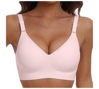Generico Reggiseno Donna Senza Cuciture Copertura Completa per Seno Grande Riduttore e Supporto Laterale Anti-Caduta, Intimo Comodo Senza Ferretti con Spalline Larghe