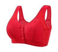 Generico Reggiseno Donna Senza Ferretto, Bralette con Coppe in Pizzo Stretch Imbottitura Foderata in Cotone E con Schiene in Morbida Microfibra Bralette Donna Cotone Dormire Quotidiano