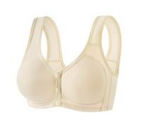 Generico Reggiseno Donna Senza Ferretto con Chiusura Frontale E Bottone A Pressione per Post Operatorio Cotone Reggiseni Schiena Nuda Bralette Cerotto Adesivo Preformato Canotta Contenitiva Body
