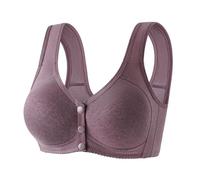 Generico Reggiseno Donna Senza Ferretto con Chiusura Frontale E Bottone A Pressione per Post Operatorio Cotone Reggiseni Schiena Nuda Bralette Cerotto Adesivo Preformato Canotta Contenitiva Body