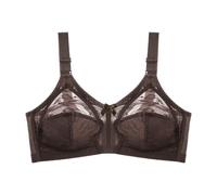Generico Reggiseno Donna Senza Ferretto Cup Thin Large Size Bra Fixed Double Straps After Four of Buckle Sponge Transparent Sexy Lace European And American Ladies Underwear Reggiseni per Seno