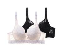 Generico Reggiseno Donna Stretch Leggero Reggiseni Base Intimo Invisible Bra Schiena Nuda Forma U Top Morbido Regolabile Biancheria Intima