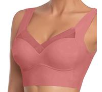 Generico Reggiseno Donna Triangolo Pizzo Comodo Cinghie Regolabili Intimo Invisible Bra Schiena Nuda Forma U Reggiseni correzione della Postura Morbido Regolabile a Bustino