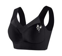 Generico Reggiseno Donna Triangolo Pizzo Push Up Comfort Intimo Reggiseni a Schiena Bassa Sollevamento e Sostegno Modellante del Seno Comodo Convertibili