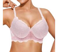 Generico Reggiseno Donna Triangolo Pizzo Seamless Cinghie Regolabili Intimo Invisible Bra Schiena Nuda Forma U Reggiseni Taglie Forti Morbido Regolabile a Bustino