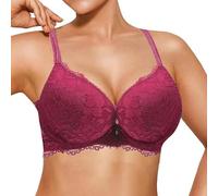 Generico Reggiseno Donna Triangolo Pizzo Seamless Cinghie Regolabili Intimo Invisible Bra Schiena Nuda Forma U Reggiseni Taglie Forti Morbido Regolabile a Bustino