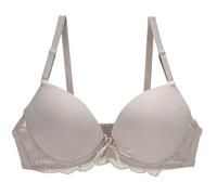 Generico Reggiseno Elegante con Ferretto Taglie Forti Coppa Modellante in Pizzo Spalline Personalizzabili Design Raffinato E Avvolgente Indumento Intimo Donna(Khaki, 100B)