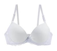 Generico Reggiseno Elegante con Ferretto Taglie Forti Coppa Modellante in Pizzo Spalline Personalizzabili Design Raffinato E Avvolgente Indumento Intimo Donna(White, 100E)