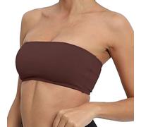 Generico Reggiseno Fascia Sfoderata in Microfibra Elasticizzata Coppe Estraibili Senza Ferretto