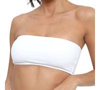 Generico Reggiseno Fascia Sfoderata in Microfibra Elasticizzata Coppe Estraibili Senza Ferretto