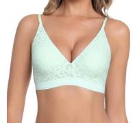 Generico Reggiseno Minimizer Riducente Taglie Forti, Reggiseno Senza Ferretto con Design Leopardato per Comfort Naturale e Sollevamento Delicato della Figura