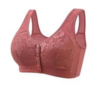 Generico Reggiseno Pizzo, Reggiseni Senza Ferretto Anello in Aperto Davanti Senza Cuciture con Bottoni Taglie Forti Cotone Leggero E Traspirante Sportivi Reggiseno Senza Cuciture Dormire Quotidiano