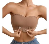 Generico Reggiseno Schiena Scoperta Donna Nylon Elasticizzato Comodo Senza Cuciture Supporto Ideale per Tutti I Giorni E Occasioni Speciali Sportivo