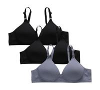 Generico Reggiseno Senza Ferretto Classico Donna No Underwire Breathable Full Support Plus Size Brassiere Everyday Bra for Older Women Gathered Comfortable Underwear Daily Regiseni Comodi Reggiseni