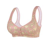 Generico Reggiseno Senza Ferretto Coppe A-G Taglie 36-52 Molto Forti Design Comfortevole E Supportivo per Uso Quotidiano Indumento Intimo Donna(Rose Gold, 50)