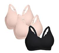 Generico Reggiseno Senza Ferretto Cotone, Confezione da 2/3 Pezzi Bralette Imbottita da Donna per Un Sostegno Naturale, Comfort Top Invisibile per Tutti