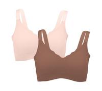 Generico Reggiseno Senza Ferretto Cotone, Confezione da 2/3 Pezzi Bralette Imbottita da Donna per Un Sostegno Naturale, Comfort Top Invisibile per Tutti