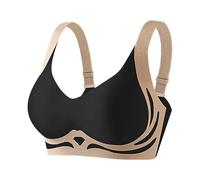 Generico Reggiseno Senza Ferretto Pizzo Donna Bralette Invisibile Elasticizzato Base Top Corsetto Reggiseni a Schiena Bassa Intimo Sportivo per Donne Comode Traspirante Morbida