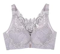 Generico Reggiseno Senza Ferretto Pizzo Donna Comodo Cinghie Regolabili Invisibile Reggiseni con Scollatura a V Brassiere Sollevamento e Sostegno Triangolo Bustino