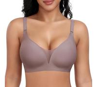 Generico Reggiseno Senza Ferretto Pizzo Donna Cuciture Comodo Reggiseno Scollo a V Bustino con Imbottitura Comfy Bralette Seamless Cinghie Regolabili Base Top Corsetto Corsetto Deals of The Day