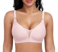 Generico Reggiseno Senza Ferretto Pizzo Donna Cuciture Comodo Reggiseno Scollo a V Bustino con Imbottitura Comfy Bralette Seamless Cinghie Regolabili Base Top Corsetto Corsetto Deals of The Day