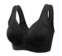 Generico Reggiseno Senza Ferretto Pizzo Donna Push Up Intimo Invisible Bra Traspirante con Supporto Medio Top Taglie Forti Sportivo per Donne Biancheria Intima Reggiseni