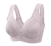 Generico Reggiseno Senza Ferretto Pizzo Donna Push Up Intimo Invisible Bra Traspirante con Supporto Medio Top Taglie Forti Sportivo per Donne Biancheria Intima Reggiseni