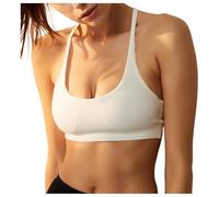 Generico Reggiseno Senza Ferretto Pizzo Donna Seamless Cinghie Regolabili Invisibile Schiena Nuda Forma U Reggiseni correzione della Postura Comodo Cuciture Comode Traspirante Morbida