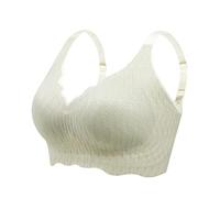 Generico Reggiseno Senza Ferretto Pizzo Donna Stretch Leggero Reggiseni Base Comfort Intimo Schiena Nuda Forma U vestibilità Regular Modellante del Seno Comodo Convertibili