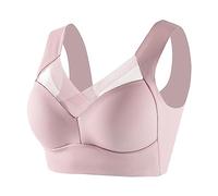 Generico Reggiseno Sportivo Donna Imbottito Sostegno Forte Elasticizzato Taglie Forti Senza Ferretto Push Up per Yoga Vogatore Golf Palestra Fitness Corsa