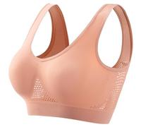 Generico Reggiseno Sportivo Donna Imbottito Sostegno Forte Elasticizzato Taglie Forti Senza Ferretto Push Up per Yoga Vogatore Golf Palestra Fitness Corsa