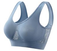 Generico Reggiseno Sportivo Donna Imbottito Sostegno Forte Elasticizzato Taglie Forti Senza Ferretto Push Up per Yoga Vogatore Golf Palestra Fitness Corsa