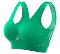 Generico Reggiseno Sportivo Donna Imbottito Sostegno Forte Elasticizzato Taglie Forti Senza Ferretto Push Up per Yoga Vogatore Golf Palestra Fitness Corsa